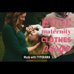 Maternity clothes purge!
